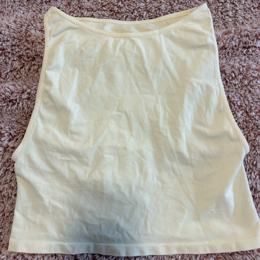 Free People Intimatel  Cream Tank Top